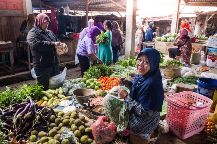 Traditional market, Java