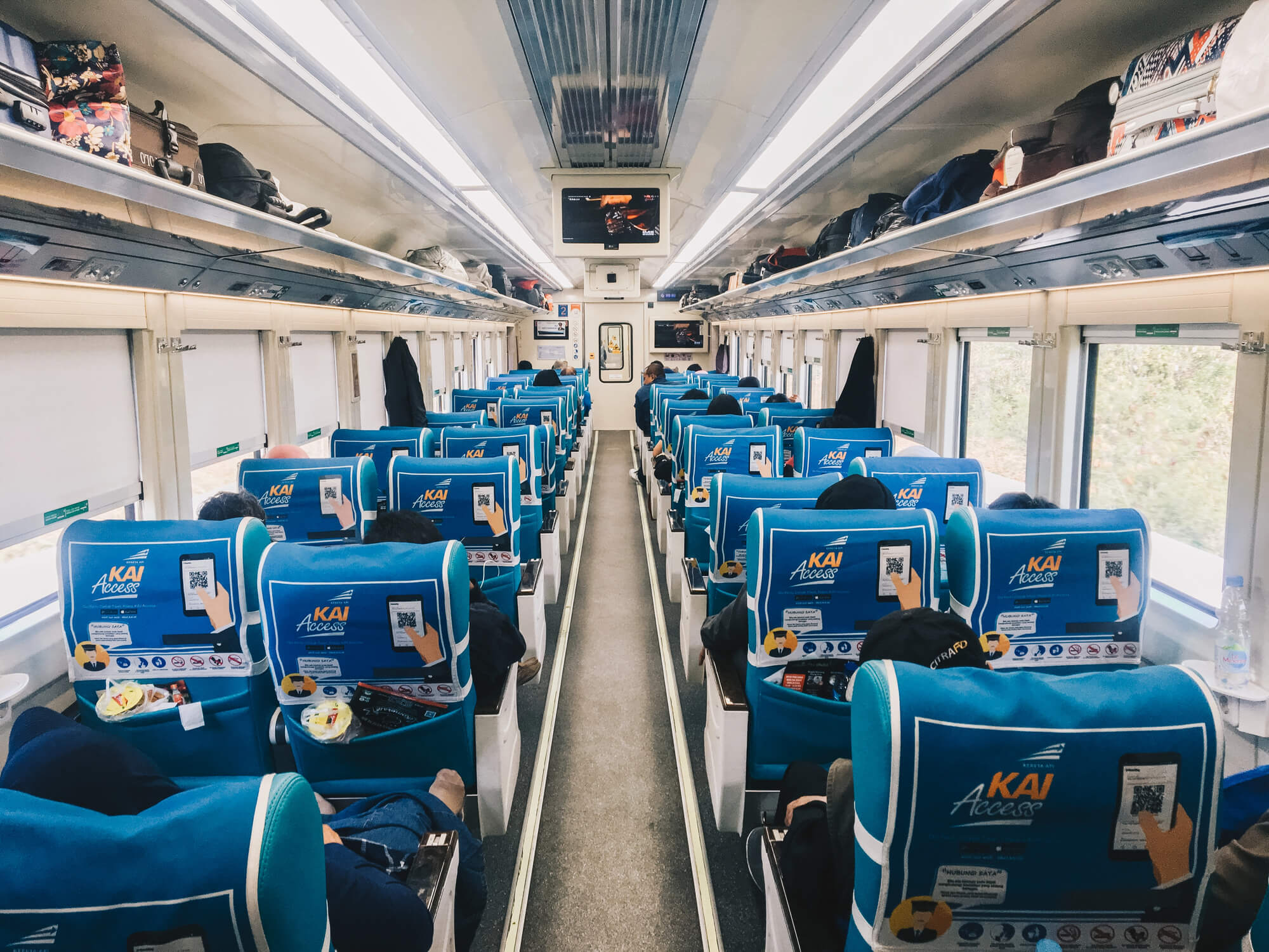 inside the indonesian train