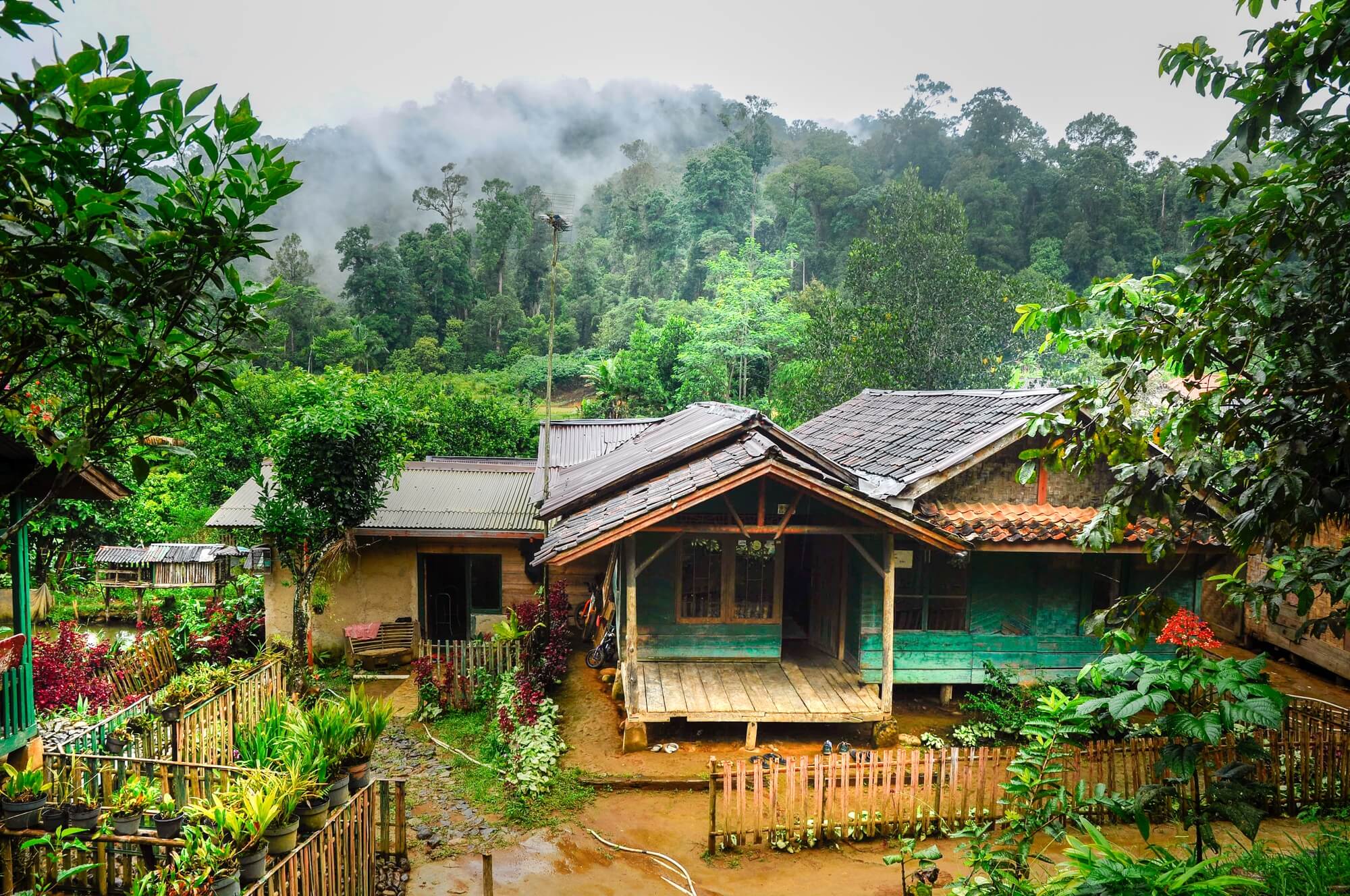 rural house in indonesia