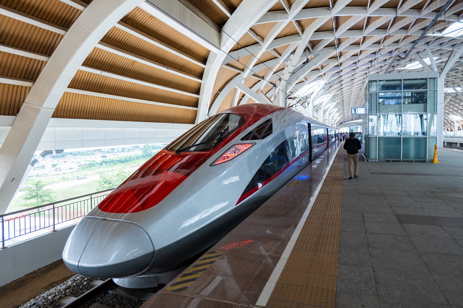 Indonesian's High-Speed Train Whoosh