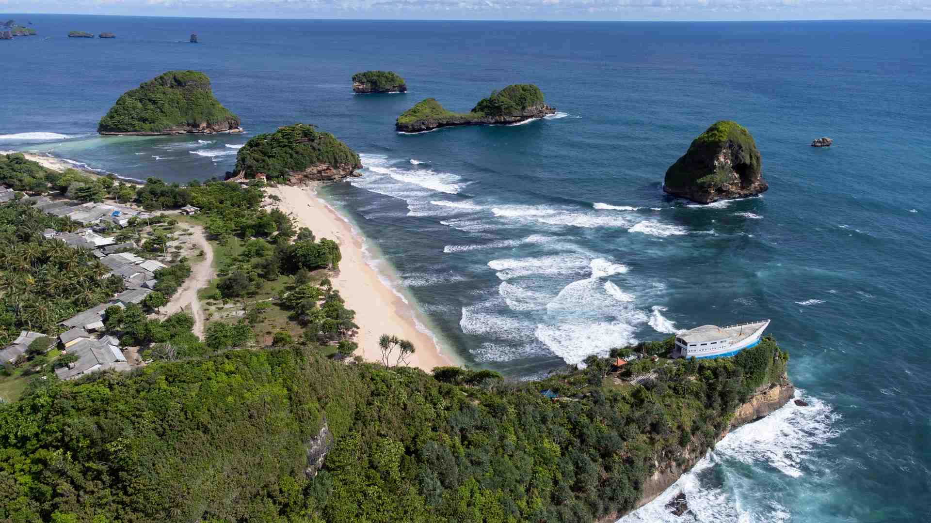 Goa Cina Beach in Malang