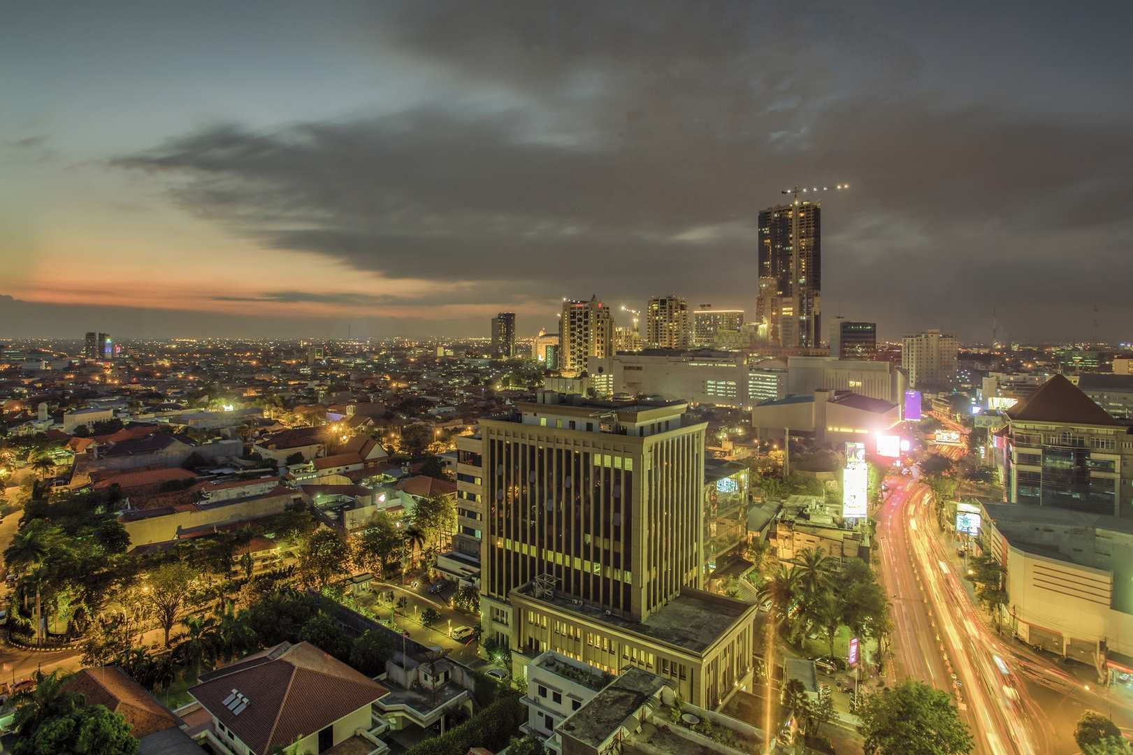 Surabaya night view