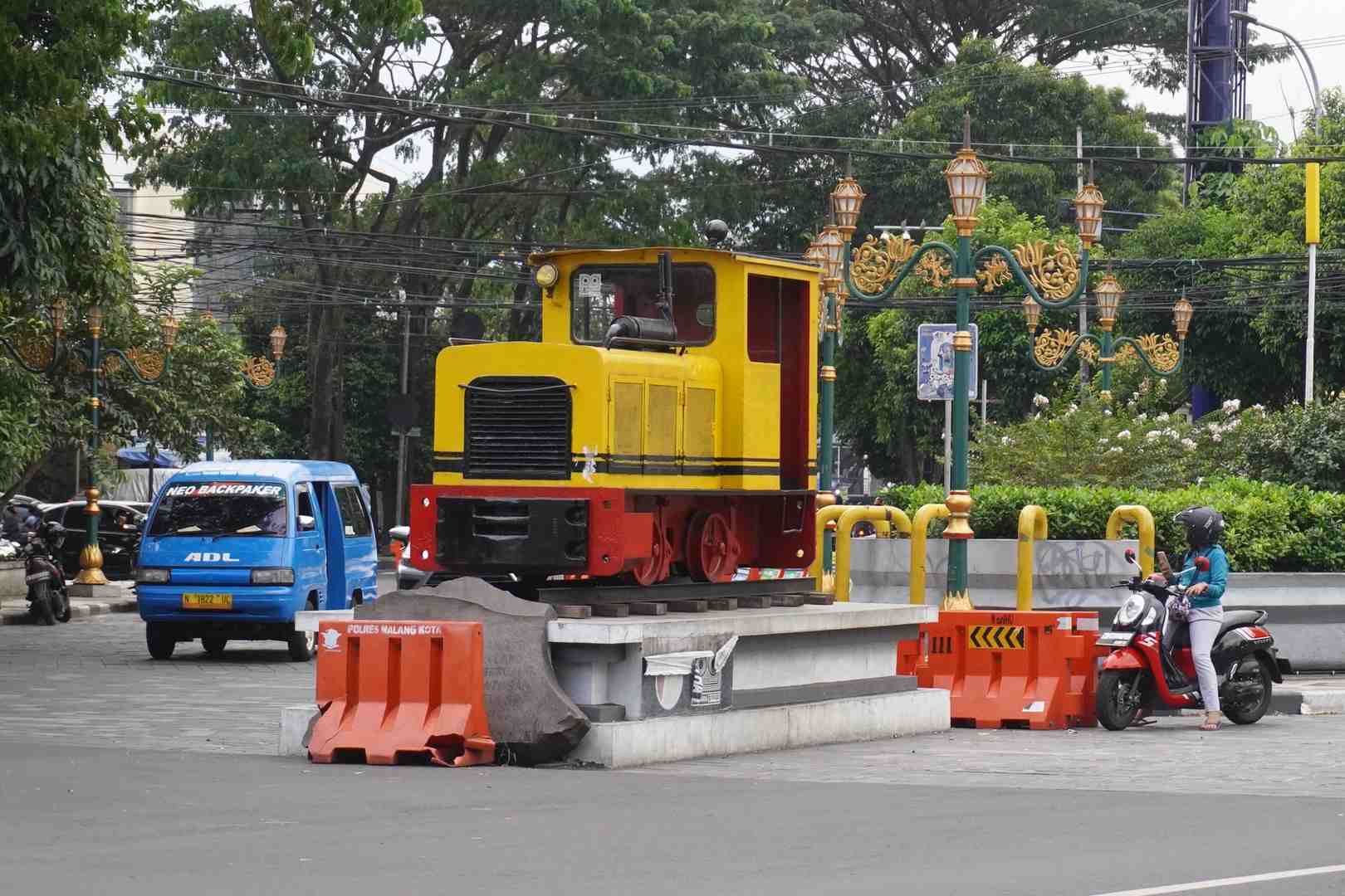 Train monument in Malang