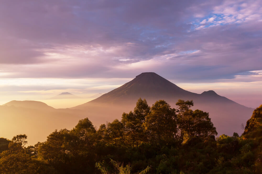 sunrise from dieng plateau